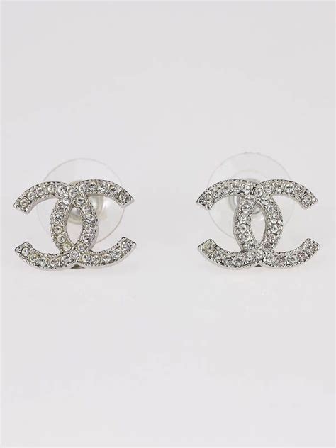 chanel earrins|Chanel swarovski earrings.